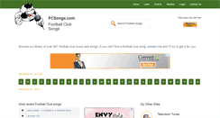 Desktop Screenshot of fcsongs.com